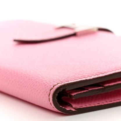 Hermes Epsom Bearn Gusset Wallet 5P Pink 10 of 11