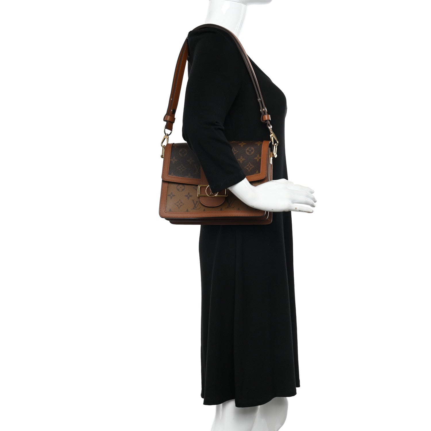 Louis Vuitton Reverse Monogram Dauphine MM 2 of 9