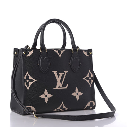 Louis Vuitton Empreinte Monogram Giant Onthego PM Black Beige 4 of 10