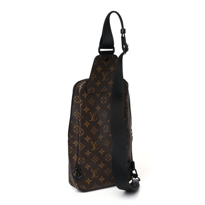 Louis Vuitton Monogram Macassar Avenue Sling Bag 3 of 9