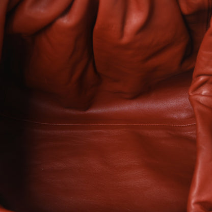 Bottega Veneta Smooth Butter Calf The Pouch Oversized Clutch Rust 5 of 9