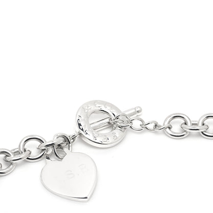 Tiffany Sterling Silver Heart Tag Toggle Necklace 4 of 6