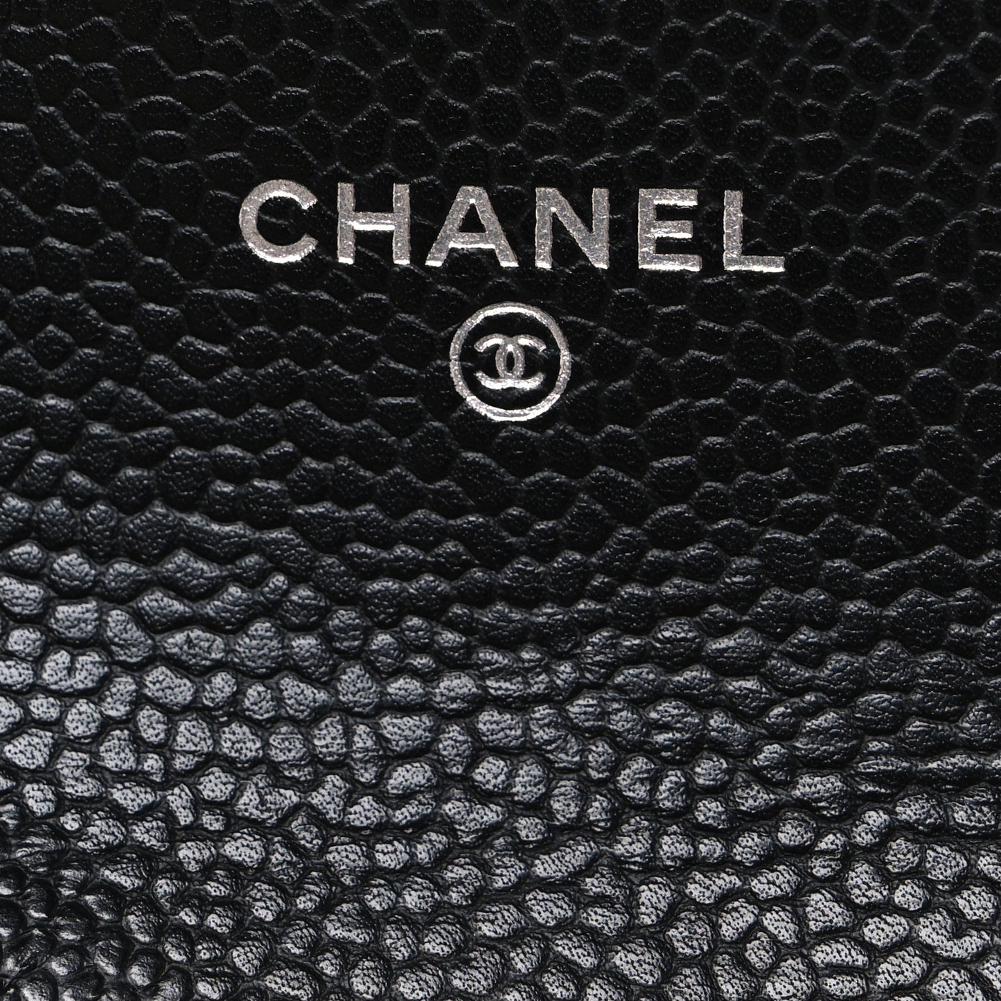 Caviar Quilted Flap Card Holder Black