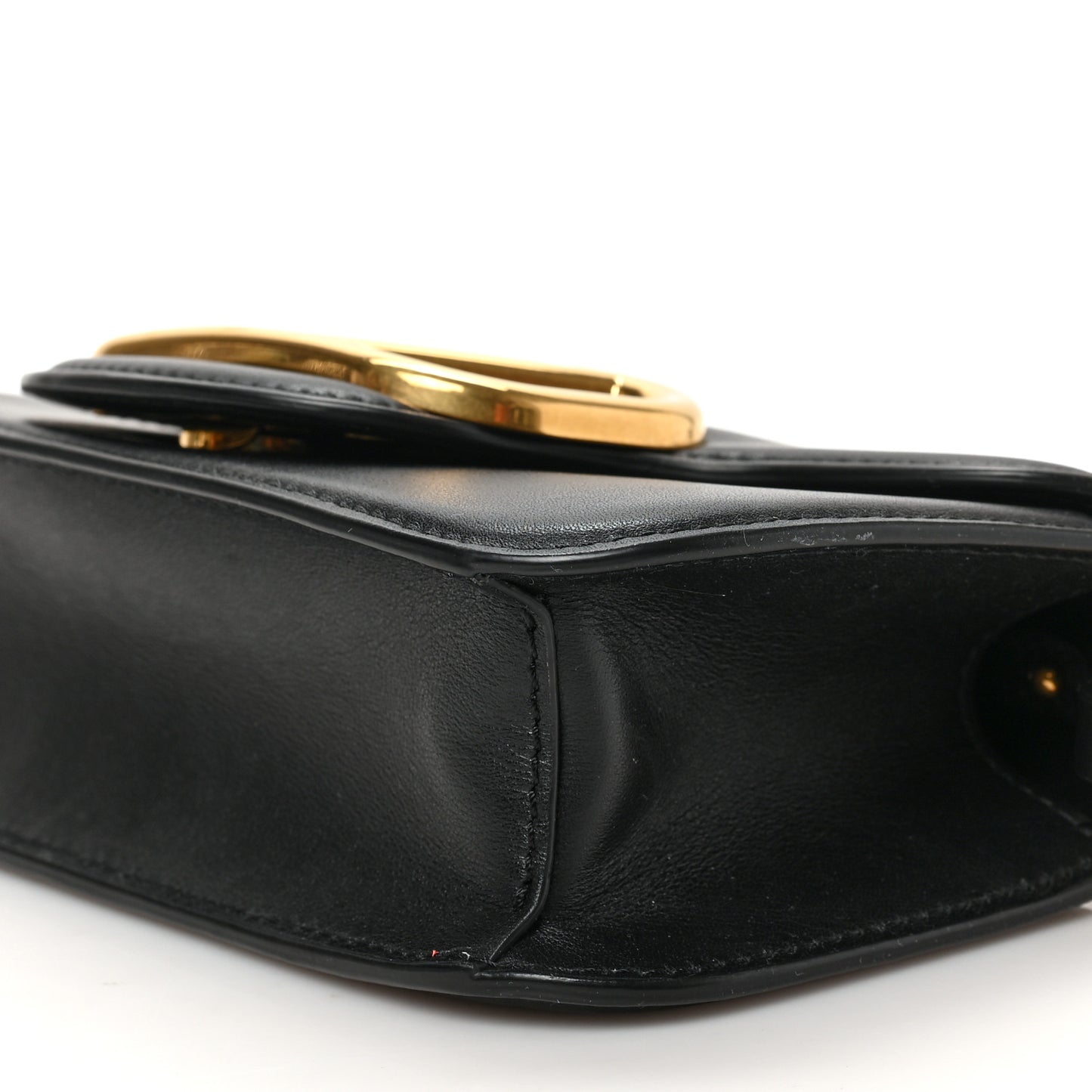 Calfskin Vlogo Small Loco Shoulder Bag Black