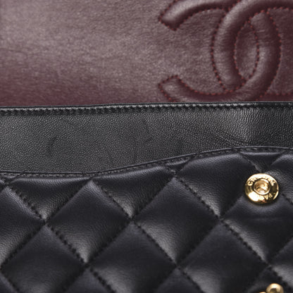 Chanel Lambskin Quilted Medium Double Flap Black 11 of 11
