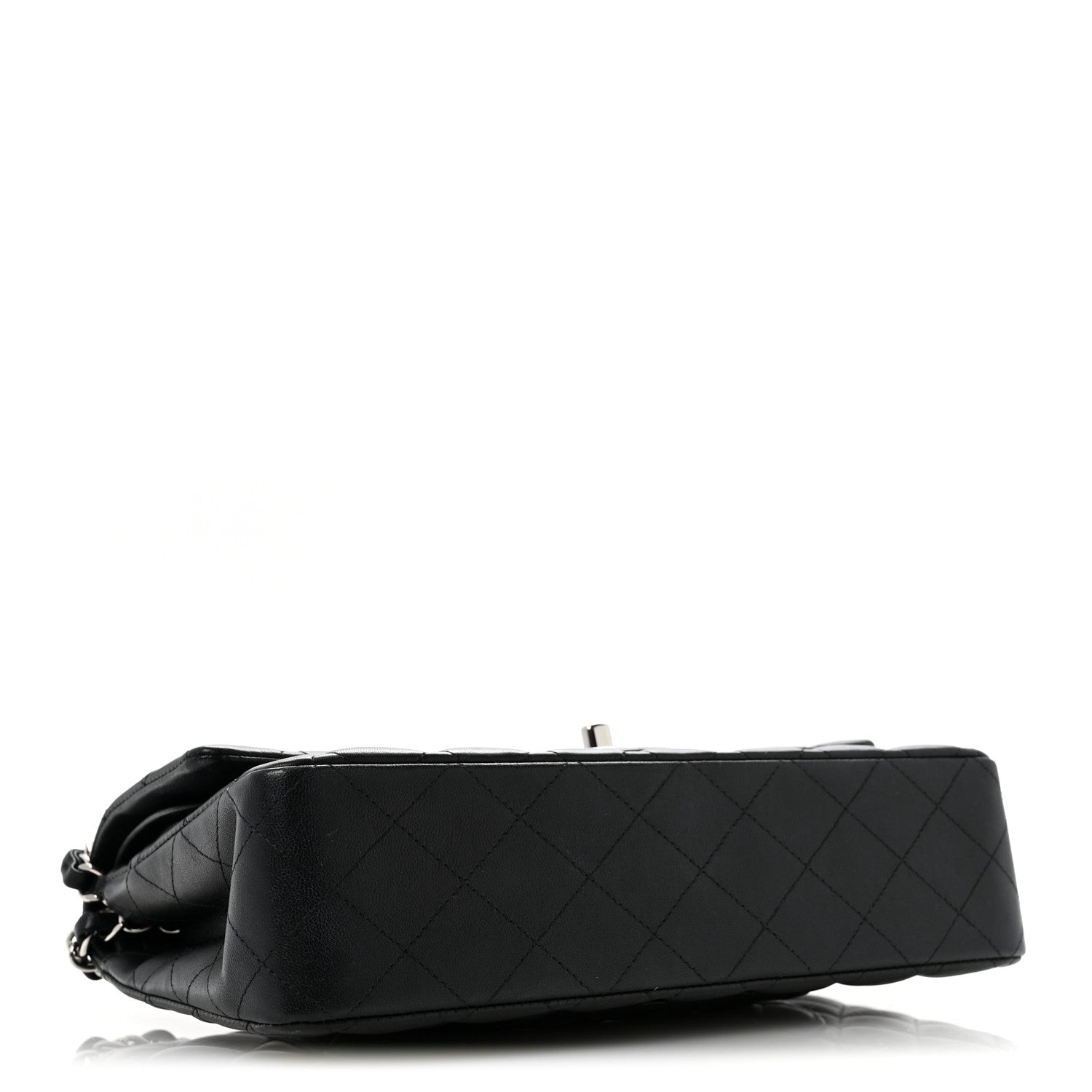 Chanel Lambskin Quilted Medium Double Flap Black 4 of 15
