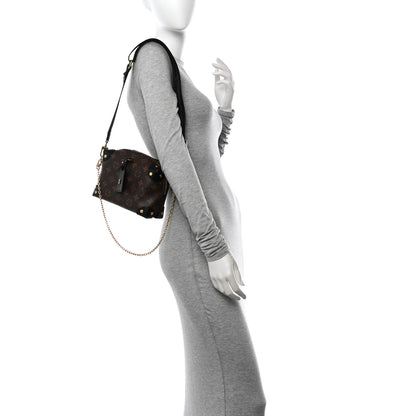 Louis Vuitton Monogram Petite Malle Souple Black 2 of 11