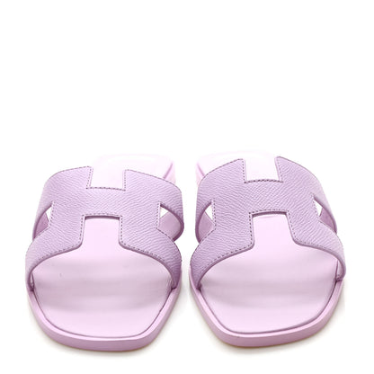Hermes Epsom Oran Sandals 39 Violet Amethyste 2 of 8