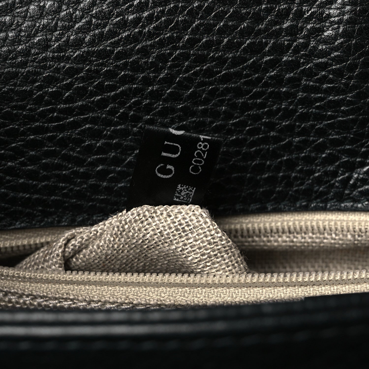 Gucci Dollar Calfskin Interlocking G Shoulder Bag Black 8 of 12