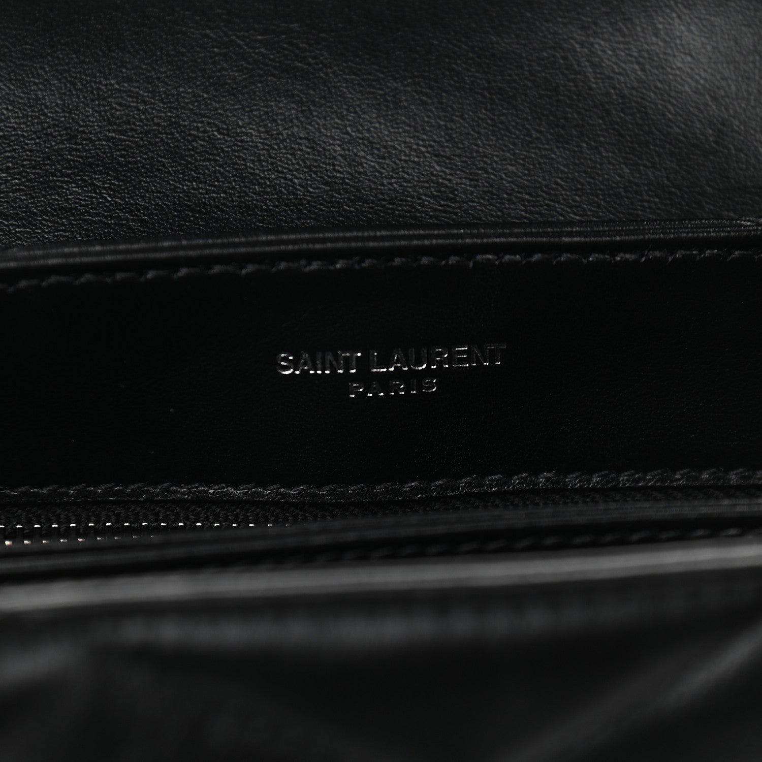 Saint Laurent Calfskin Y Quilted Monogram Toy Loulou Crossbody Bag Black 6 of 9