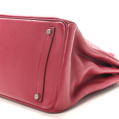 Hermes Taurillon Clemence Birkin 35 Rubis 10 of 11