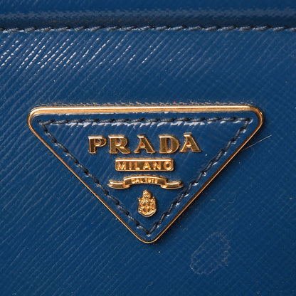 Prada Saffiano Vernice Shopping Tote Azzurro 6 of 18