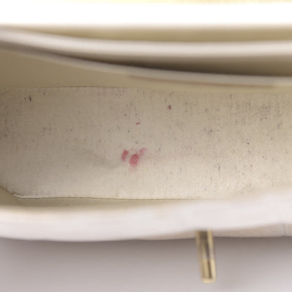 Chanel Metallic Nylon Medium Travel Flap Light Beige 14 of 16