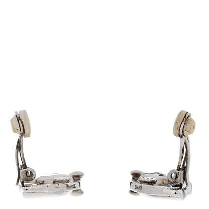 Hermes Palladium Horse Clip On Earrings 3 of 4