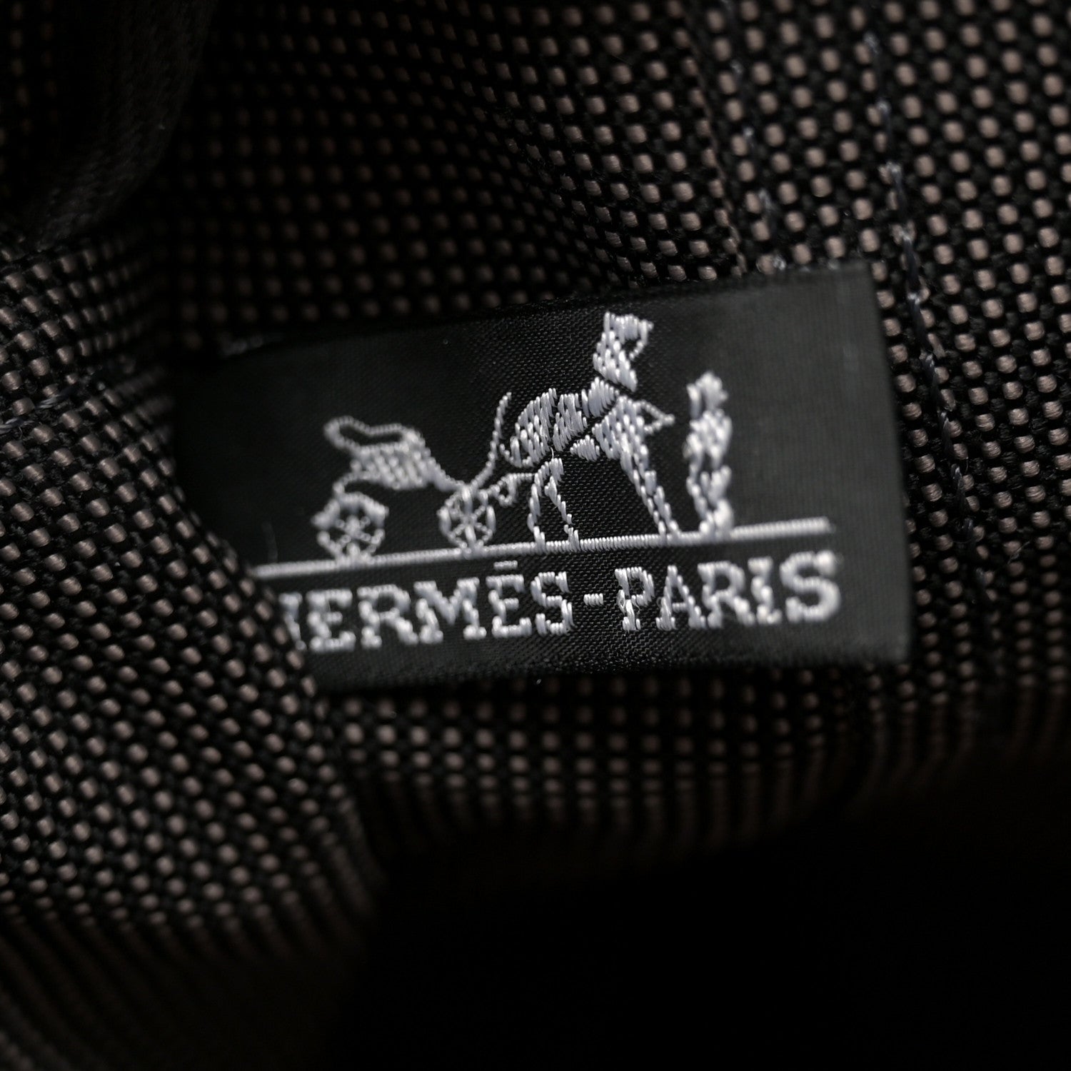 Hermes Canvas Herline MM Tote Grey 6 of 11