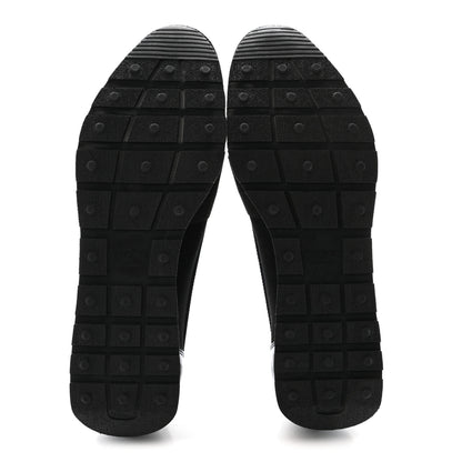 Balenciaga Patent Calfskin Neoprene Mesh Suede Mens Race Runner Sneakers 43 Black Navy 6 of 8