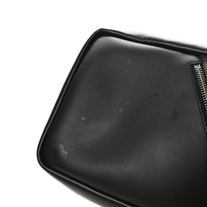 Fendi Glazed Fabric Vitello Liberty FF 1974 Diagonal Sling Bag Tobacco Moresco Black 11 of 12