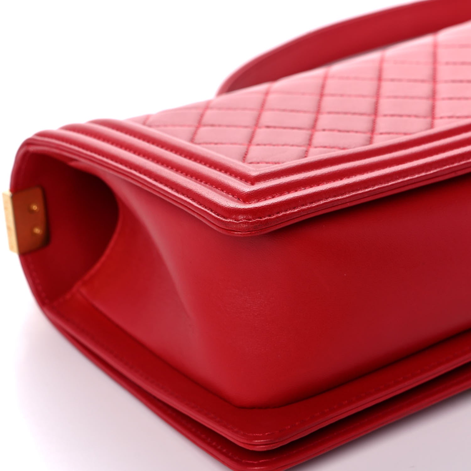 Chanel Lambskin Quilted Medium Boy Flap Red 12 of 16