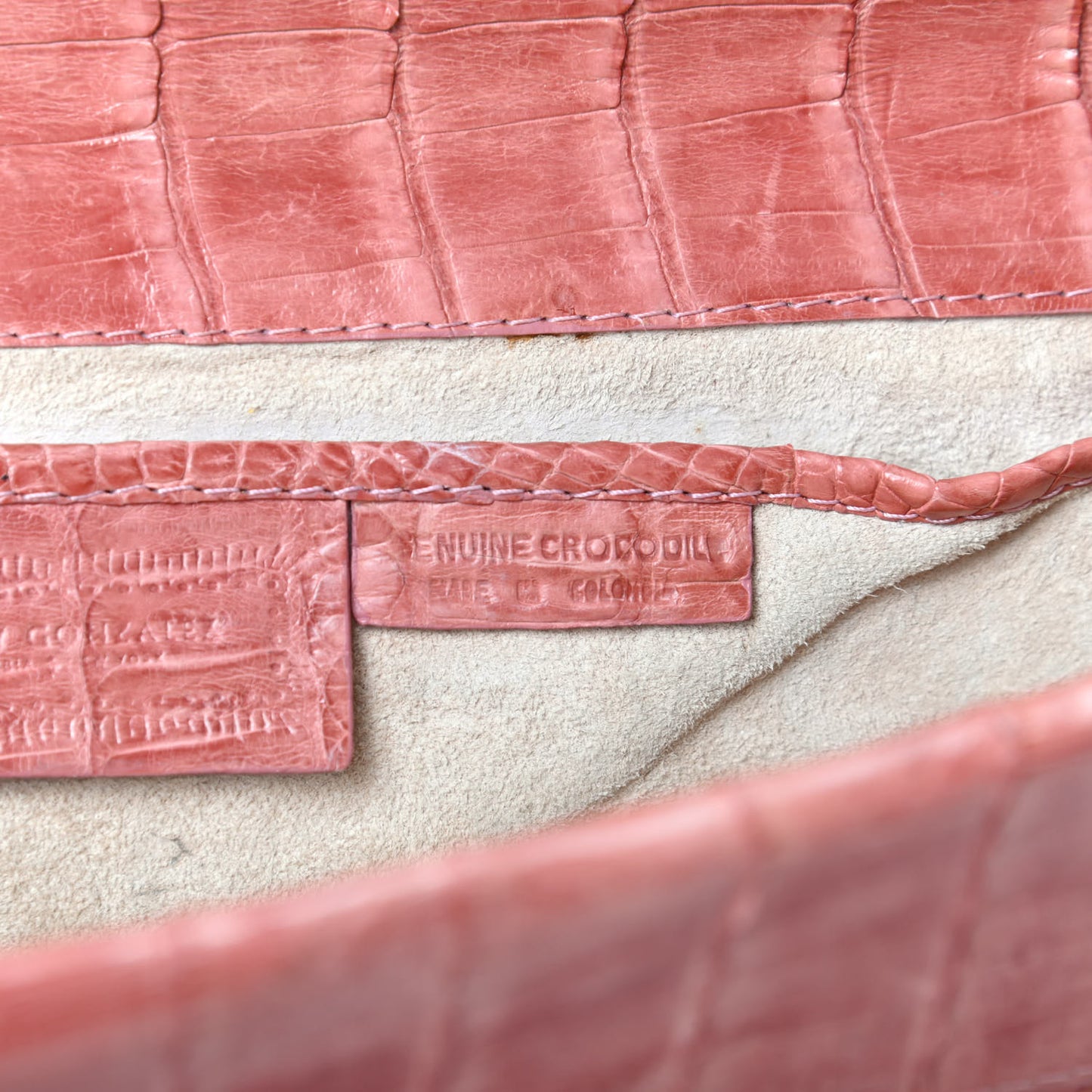 Crocodile Clutch Light Coral