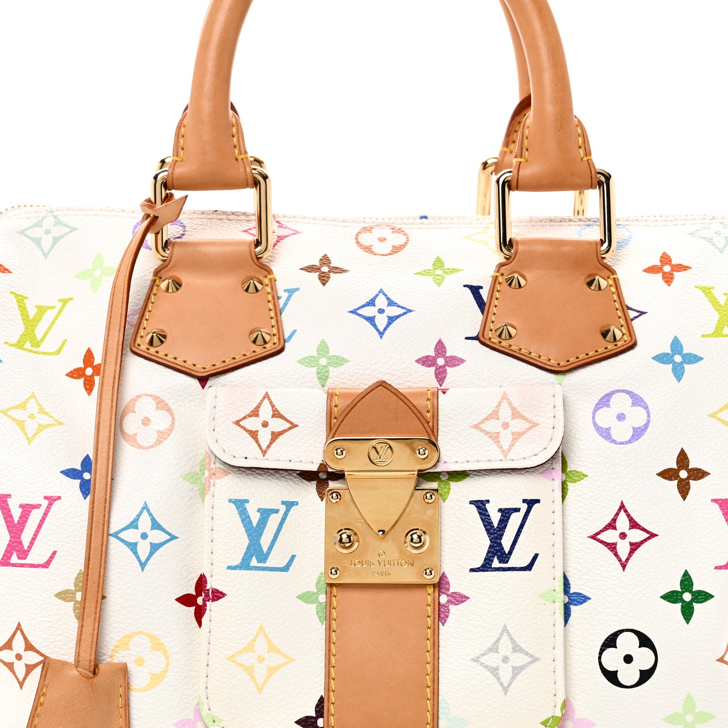 Louis Vuitton Monogram Multicolor Speedy 30 White 6 of 8