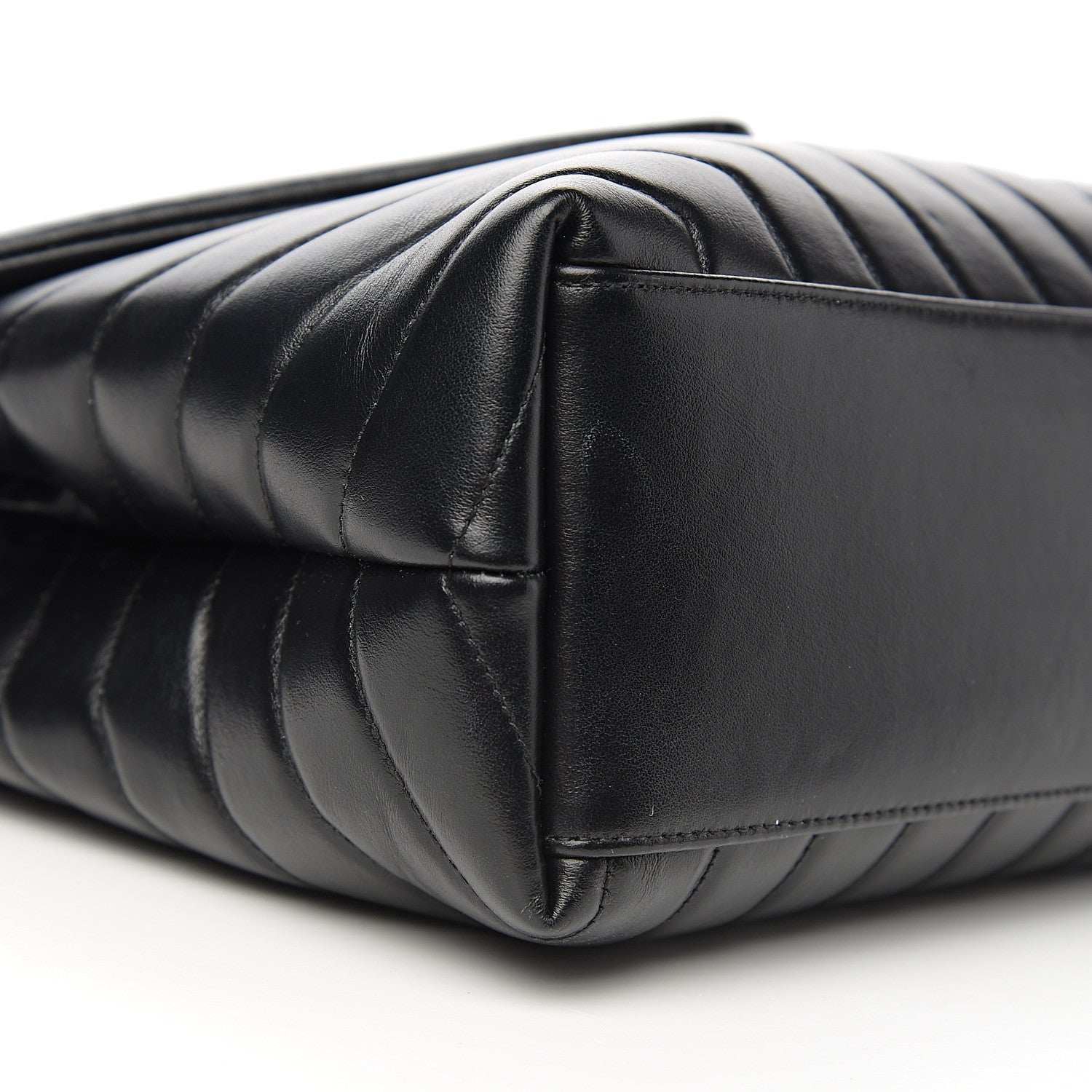 Saint Laurent Calfskin Y Quilted Monogram Medium Loulou Chain Satchel Black 7 of 10