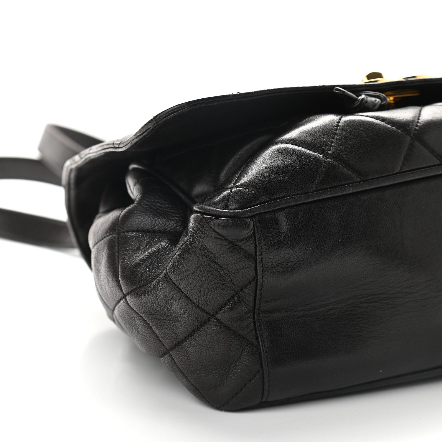 Chanel Lambskin Quilted Backpack Black 8 of 9