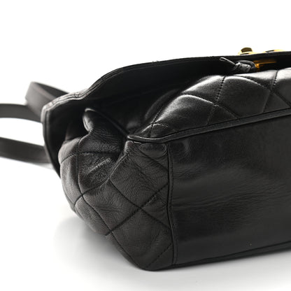 Chanel Lambskin Quilted Backpack Black 8 of 9