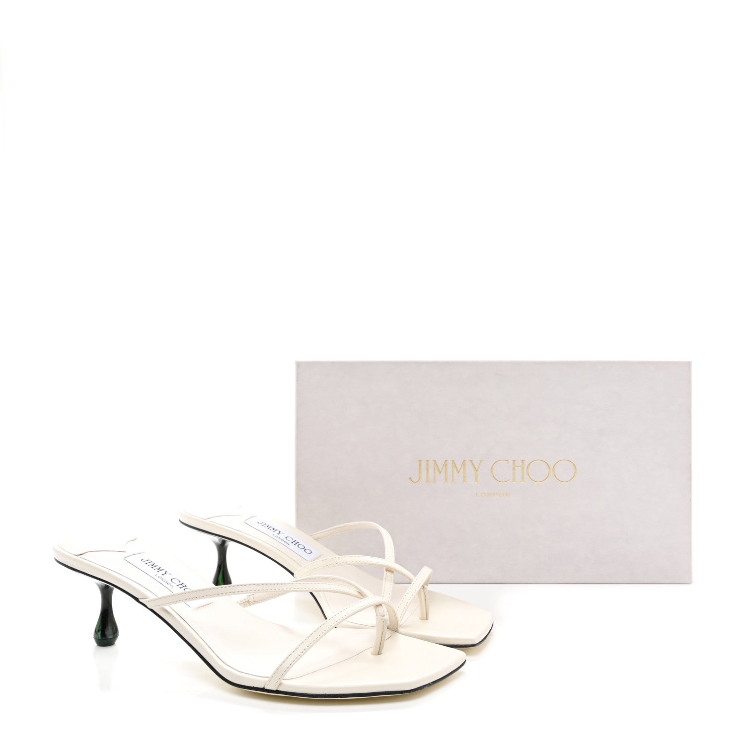 Jimmy Choo Nappa Malachite Etana Mule 39 Latte 8 of 8