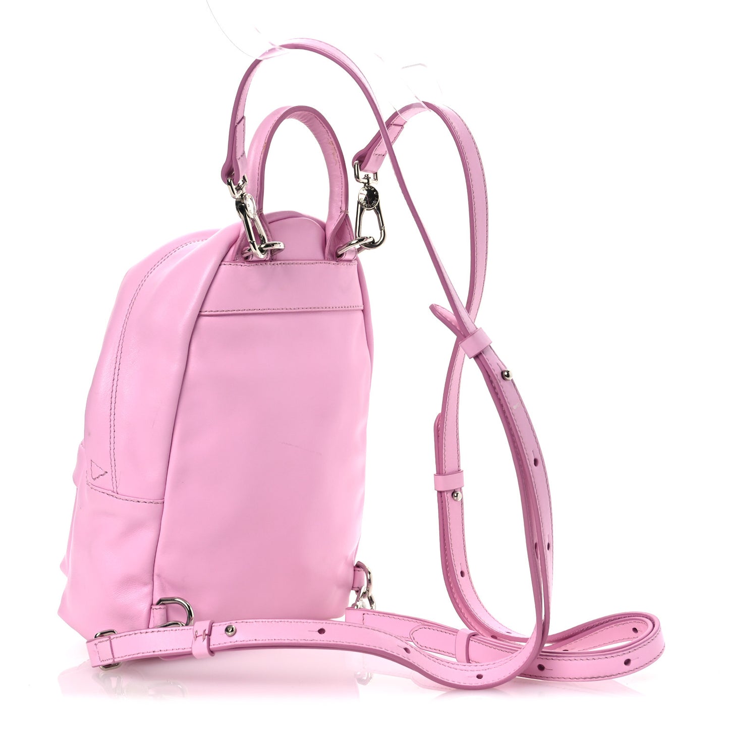 Smooth Calfskin Nano Backpack Bright Pink