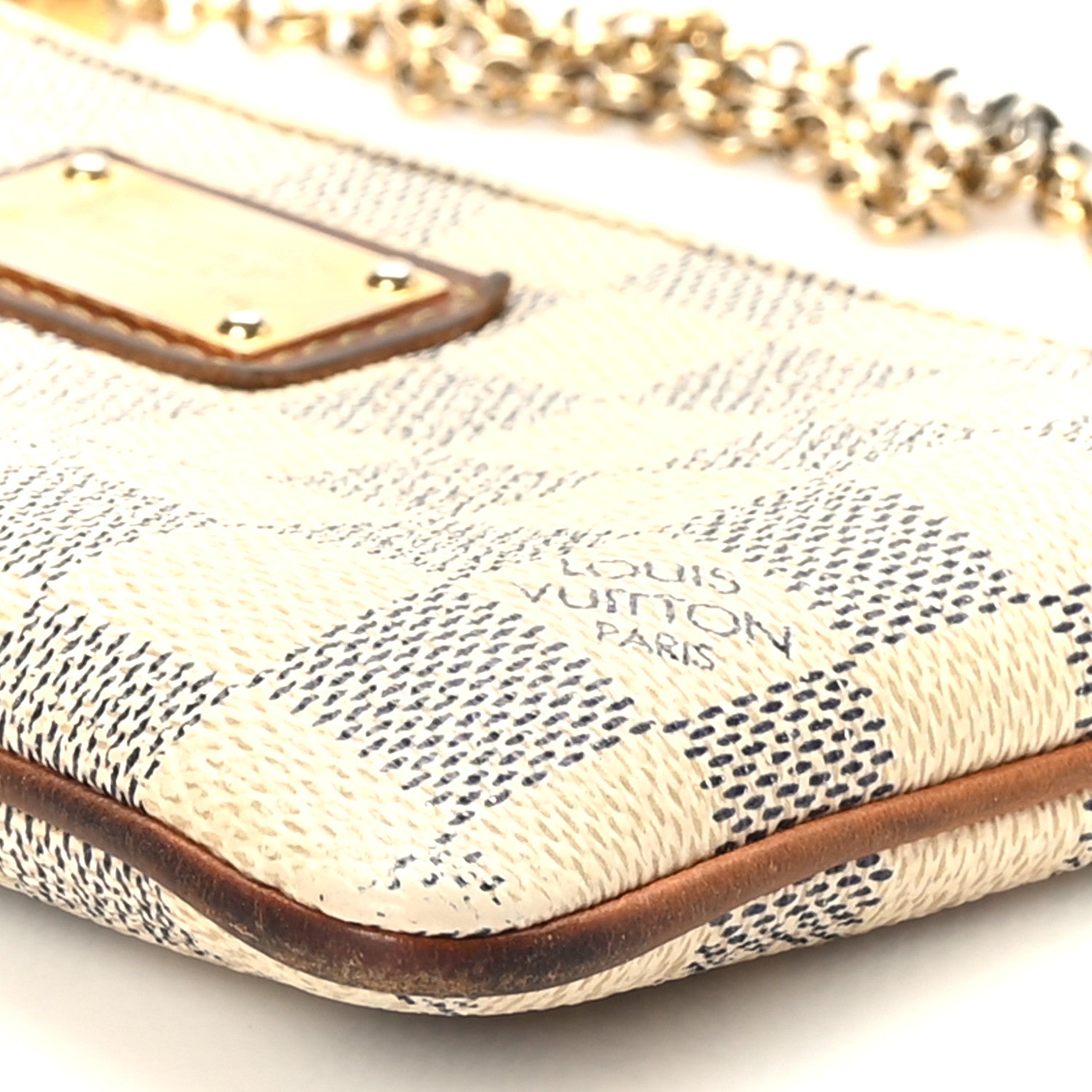 Louis Vuitton Damier Azur Pochette Milla MM 8 of 9