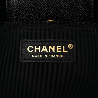 Chanel Caviar Quilted Small Shopping Tote Black 6 of 11