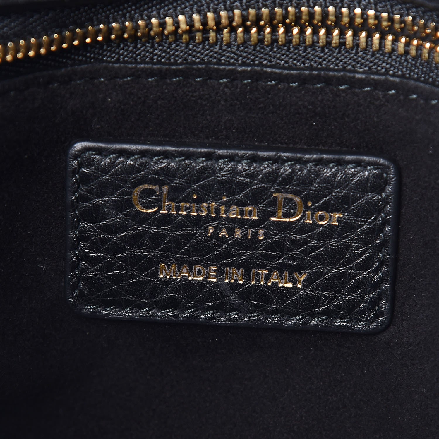 Christian Dior Grained Calfskin Cannage Medium Supple Lady Dior Black 8 of 10