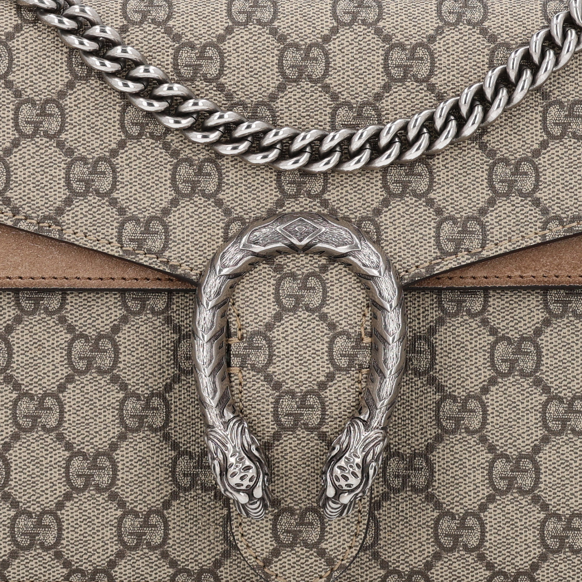 Gucci GG Supreme Monogram Small Dionysus Shoulder Bag Taupe 7 of 9