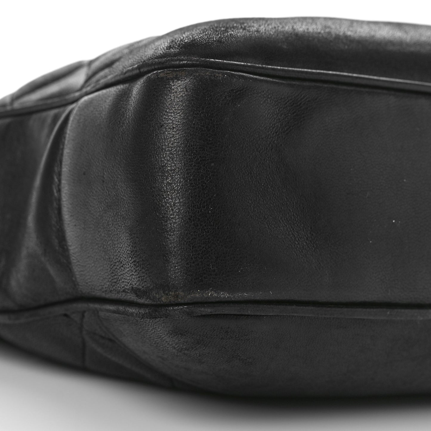 Lambskin Quilted Shoulder Bag Black