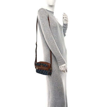 Gucci New Denim GG Monogram Dollar Calfskin Mini Ophidia Shoulder Bag Blue Tea Cuir Epilog 2 of 10