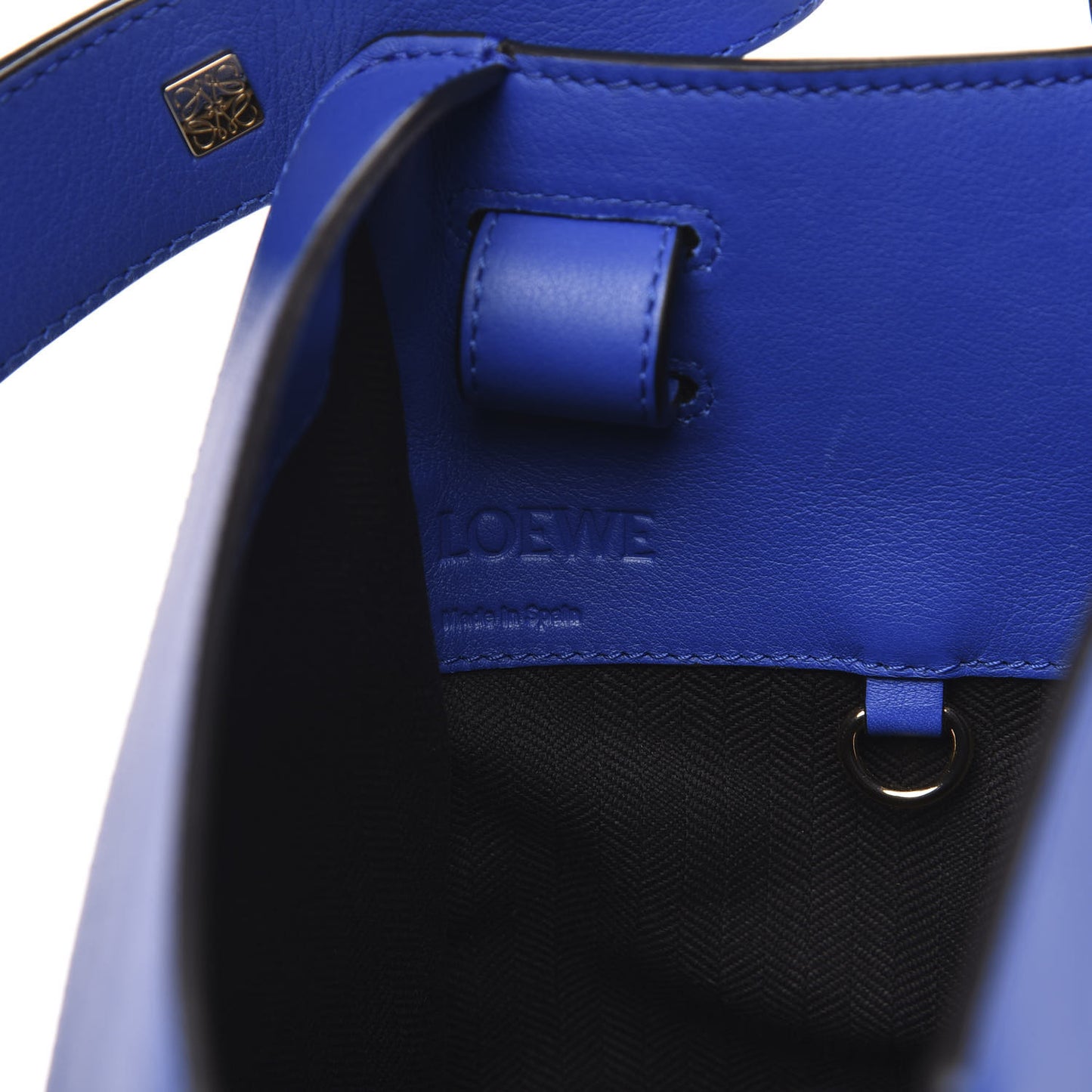 Calfskin Large Hammock Shoulder Bag Electric Blue