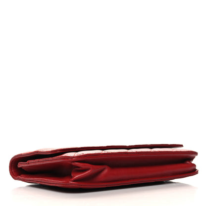 Chanel Lambskin Quilted Wallet On Chain WOC Red 4 of 12