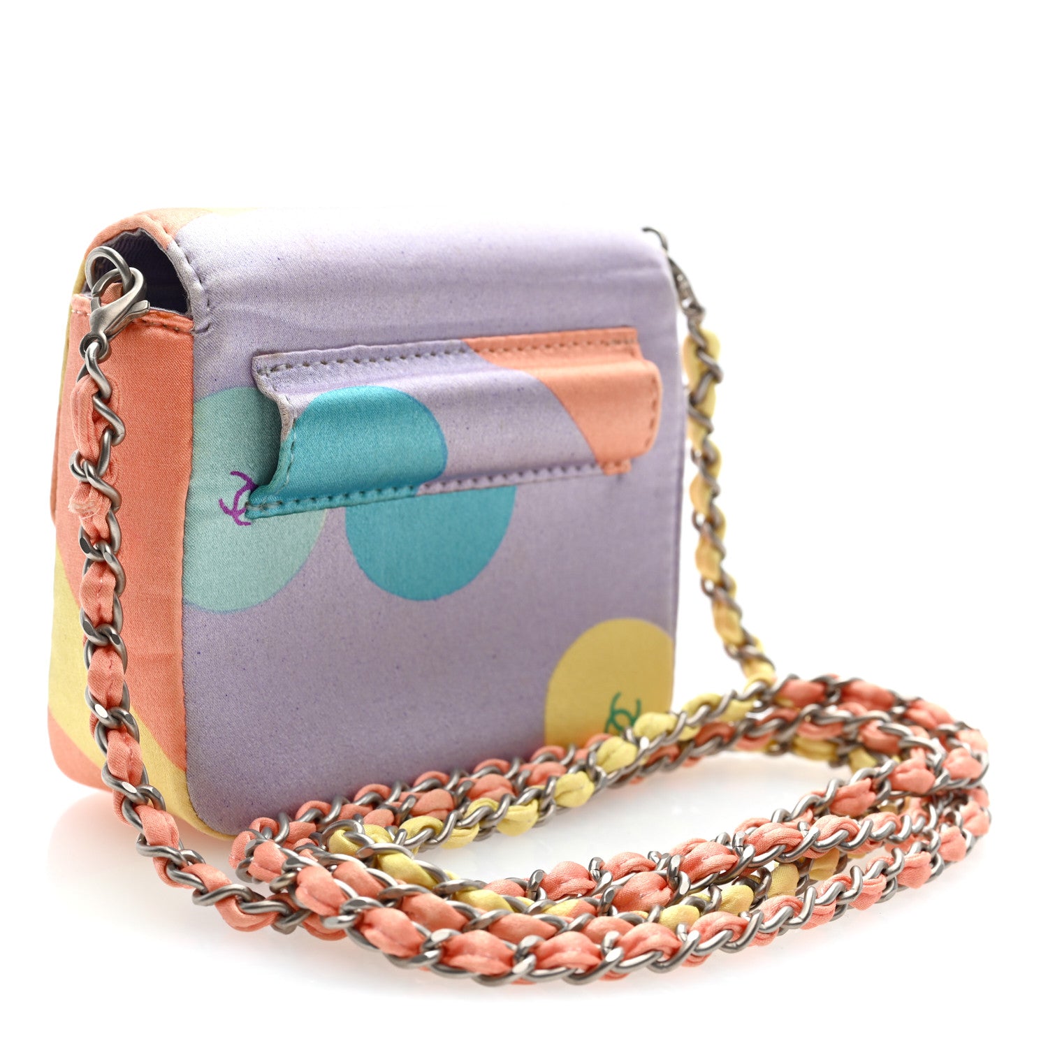 Chanel Satin Convertible Micro Flap Multicolor 3 of 10