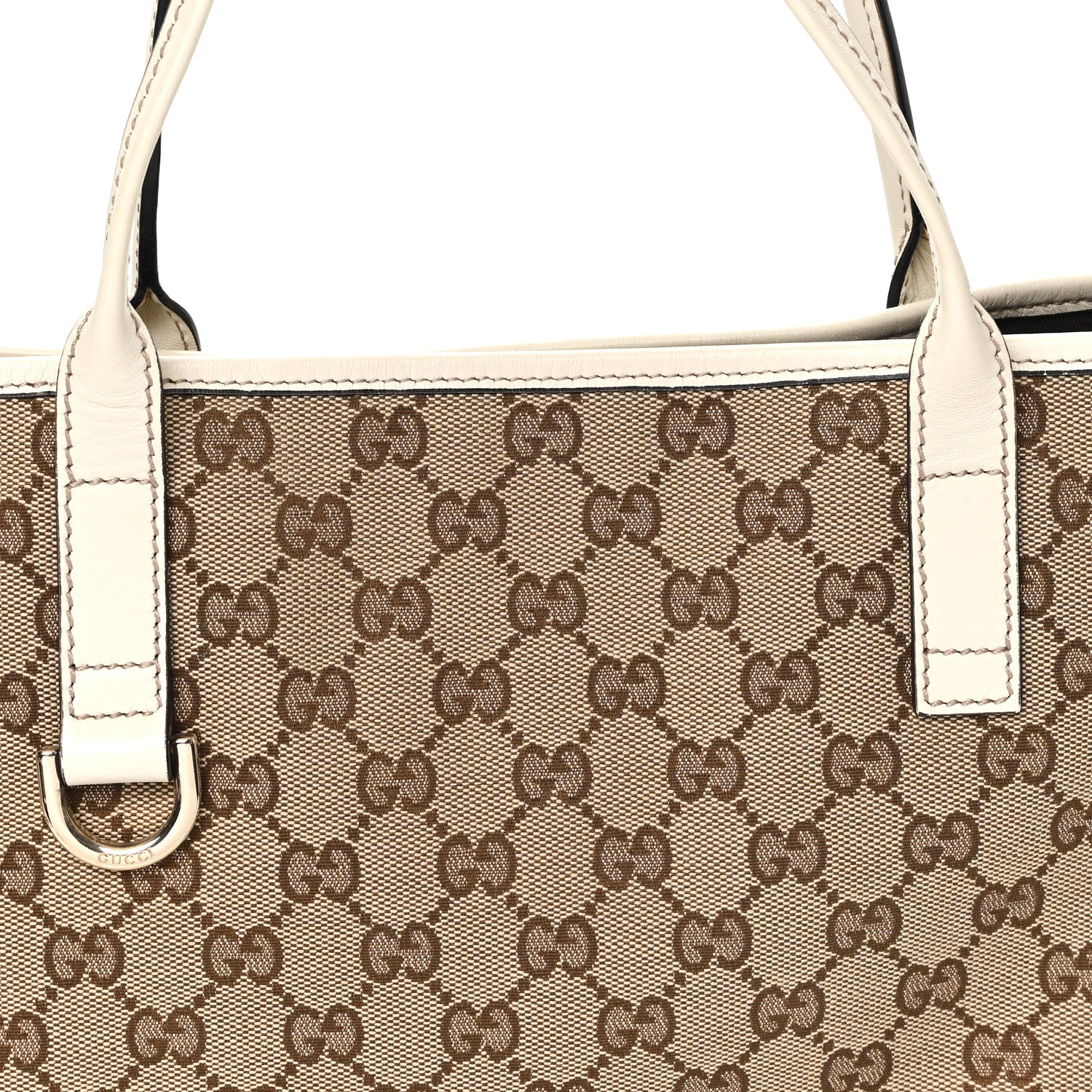 Gucci Monogram Medium New Britt Tote Off White 7 of 9