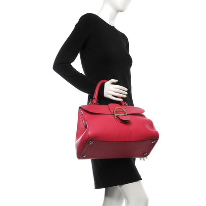 Delvaux Grained Calfskin GM Brillant Satchel Fuchsia 3 of 14