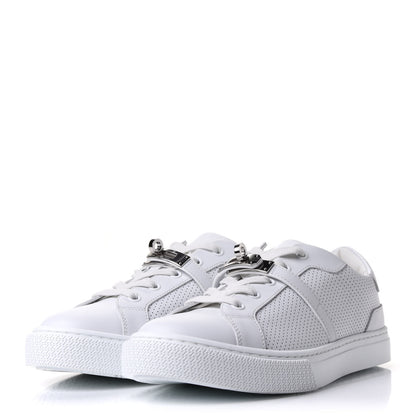 Hermes Calfskin Perforated Day Sneakers 38 White 3 of 13