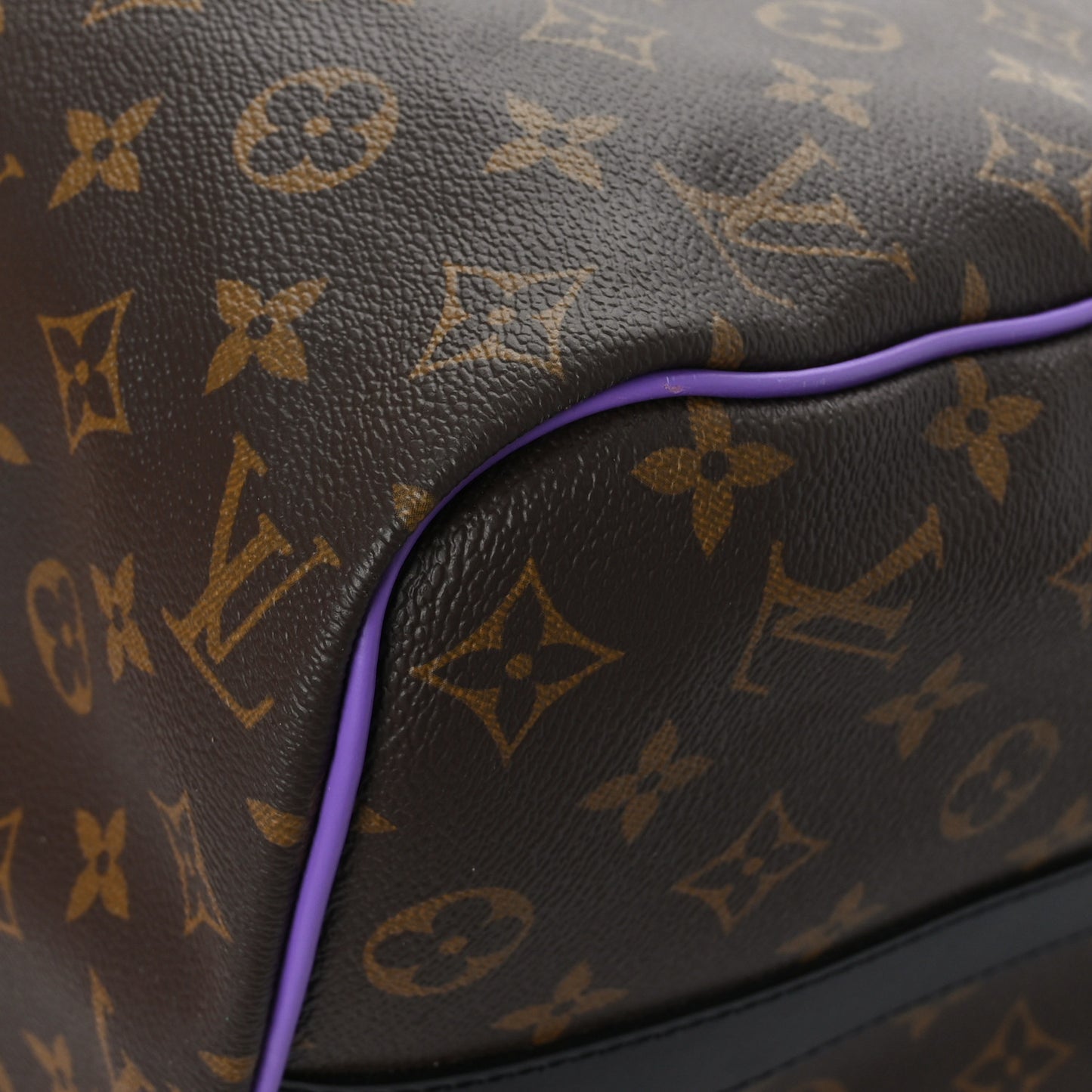 Monogram Macassar LV Colormania Keepall Bandouliere 50 Purple