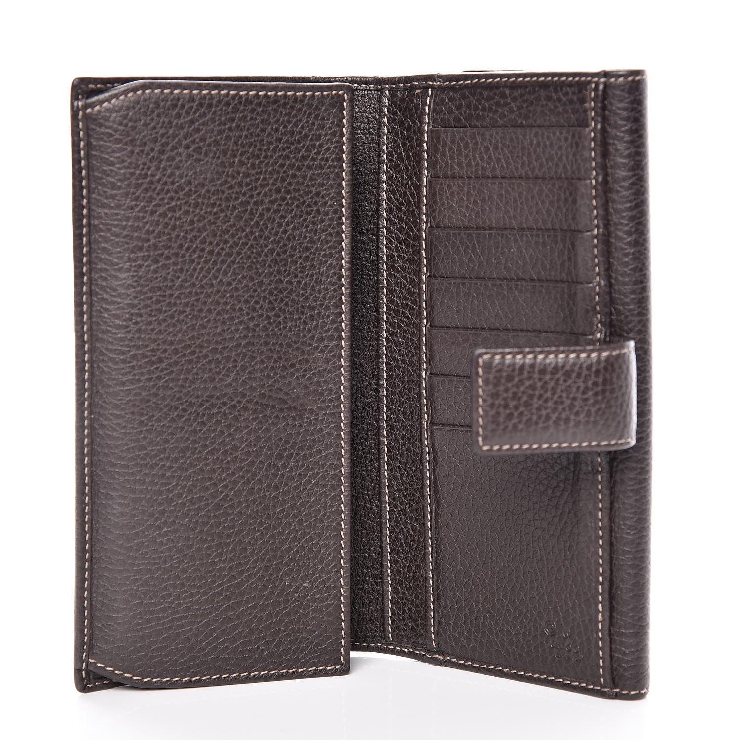 Gucci Calfskin Monogram Blondie Continental Wallet Dark Brown 6 of 9
