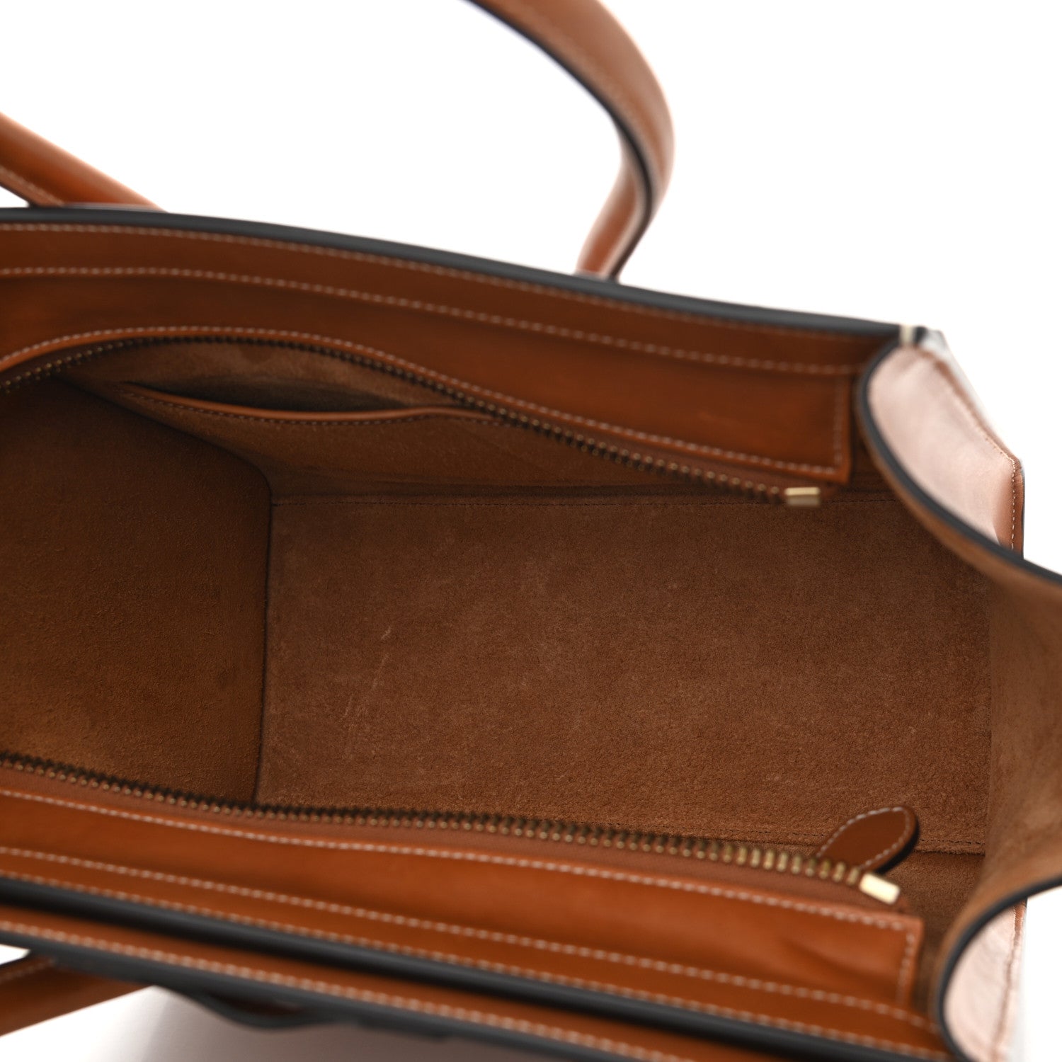 Celine Natural Calfskin Micro Luggage Tan 5 of 13