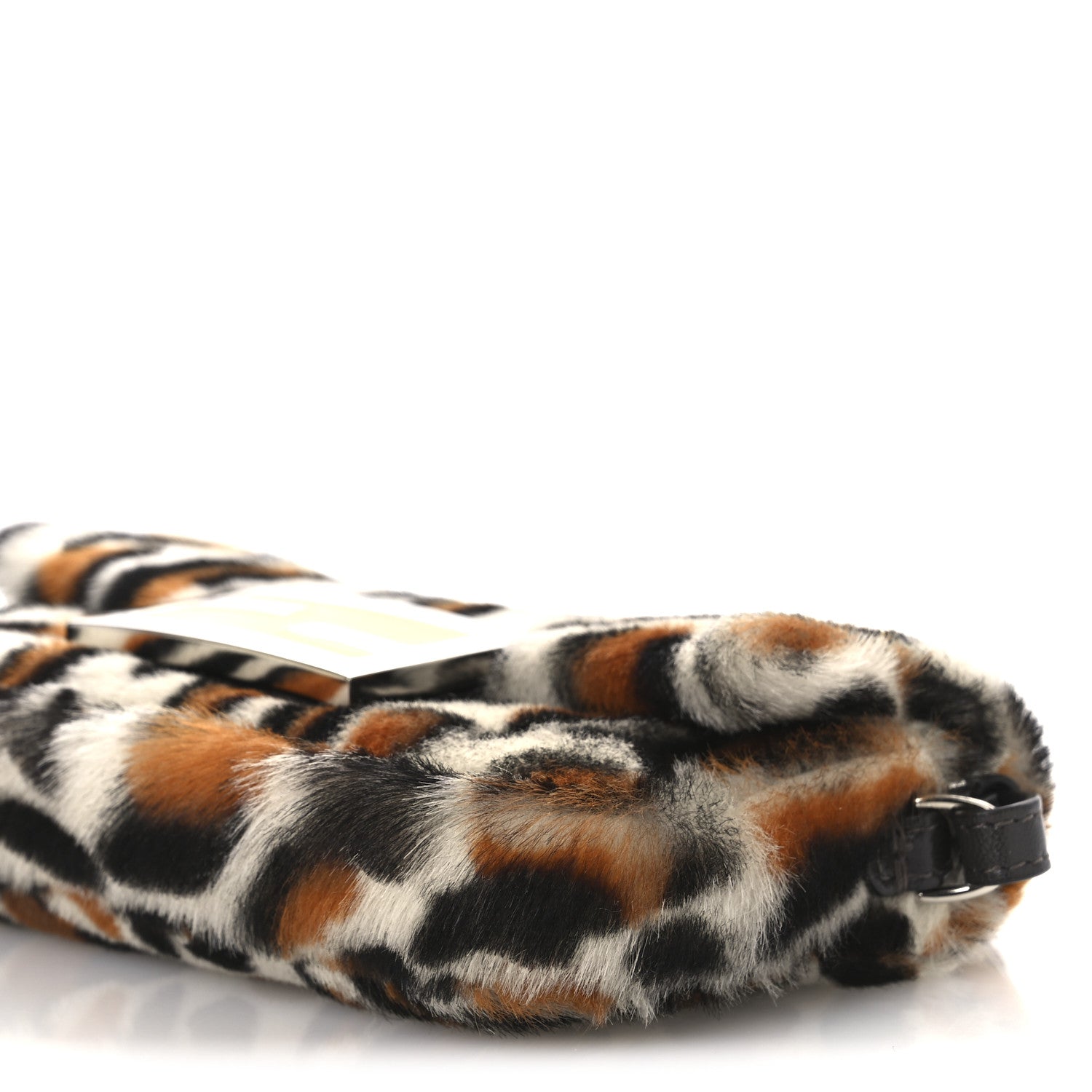 Fendi Calf Hair Leopard Print Phone Baguette Moro 10 of 11
