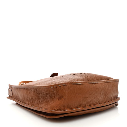 Hermes Taurillon Clemence Evelyne III PM Gold 4 of 12