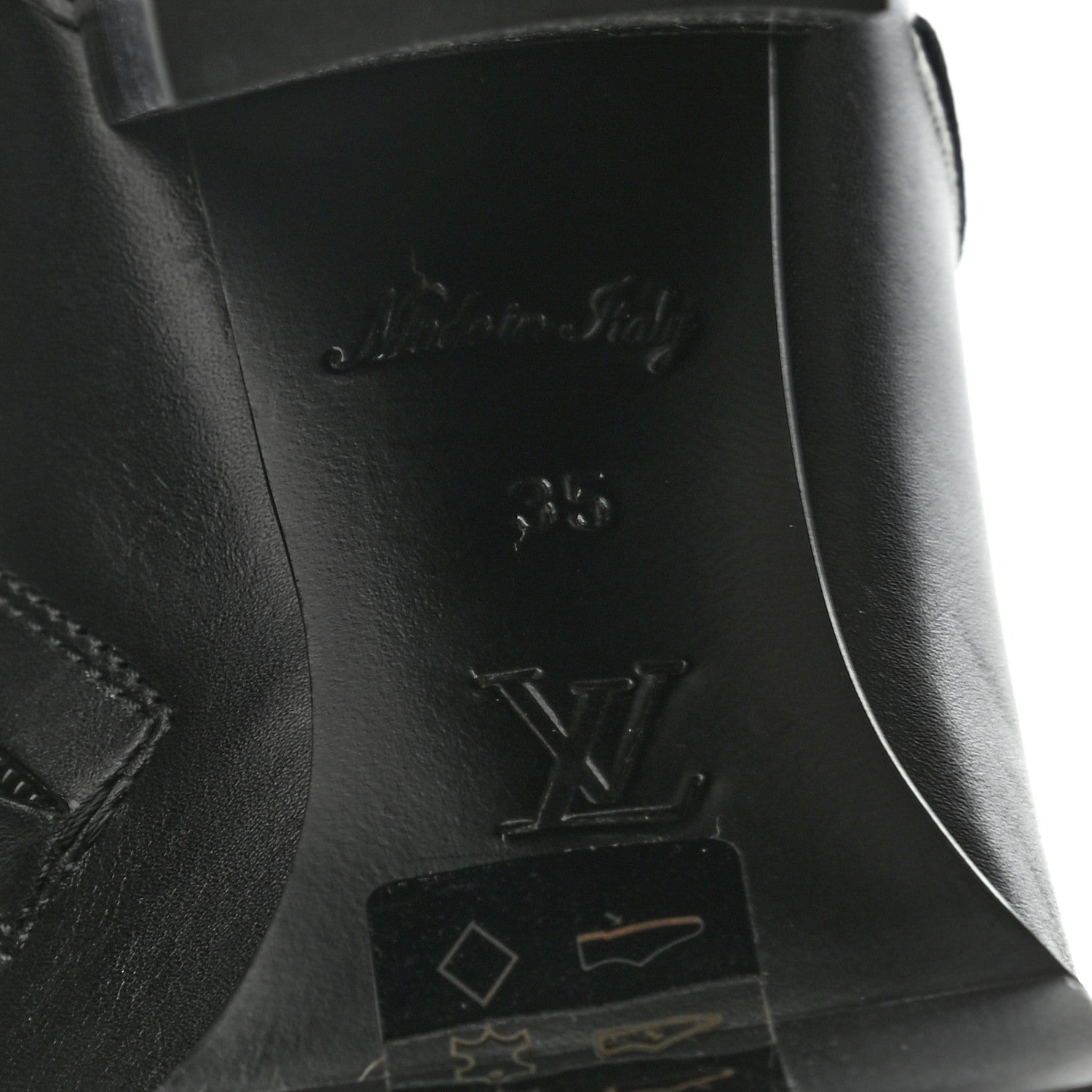 Louis Vuitton Calfskin Monogram Star Trail Ankle Boots 35 Black 6 of 6