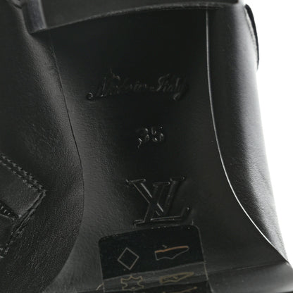 Louis Vuitton Calfskin Monogram Star Trail Ankle Boots 35 Black 6 of 6