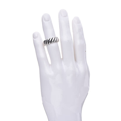 David Yurman Sterling Silver Cable Narrow Band Ring 62 10 2 of 4