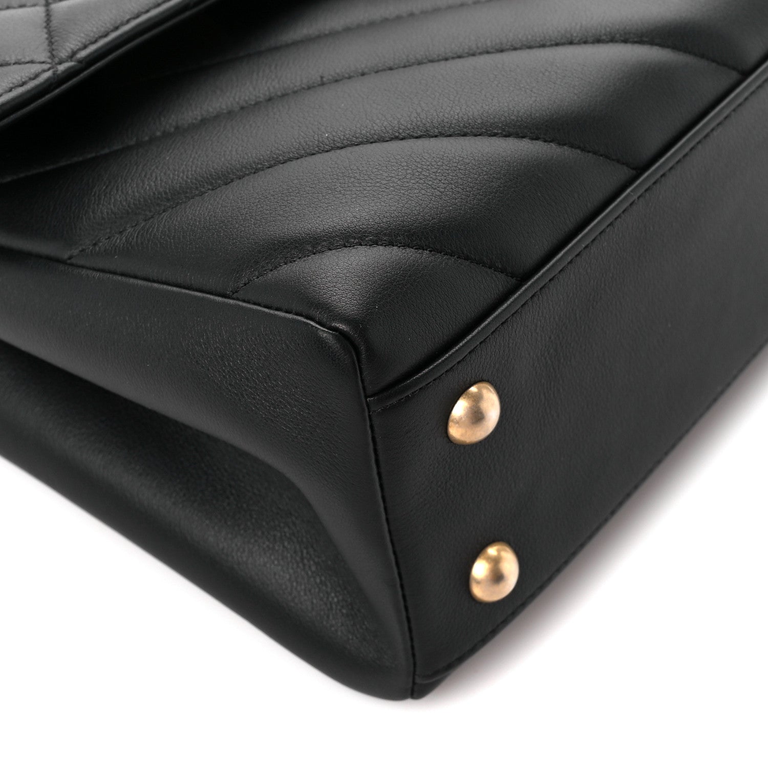 Chanel Calfskin Quilted Chevron In The City Bag Black 9 of 11